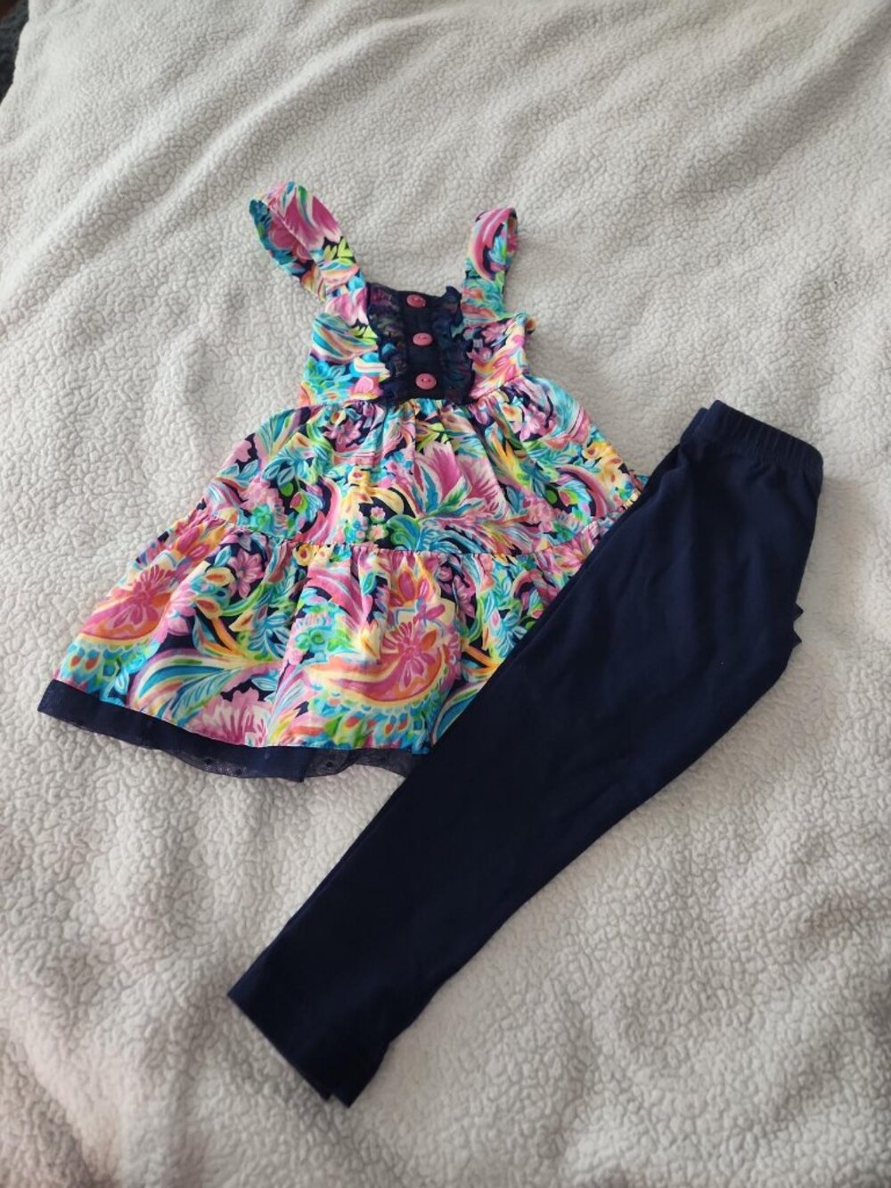 Ricrac & Ruffles 2 piece set Size 3T
